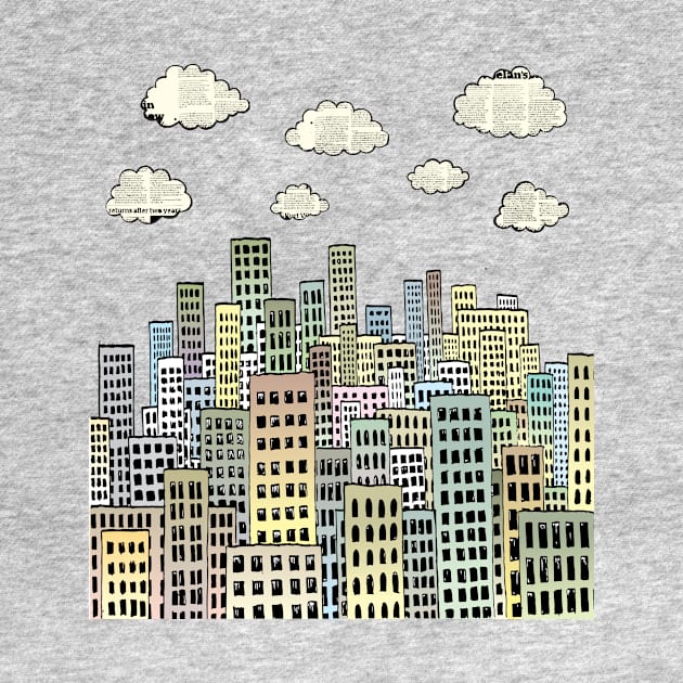 The city of paper clouds by mangulica